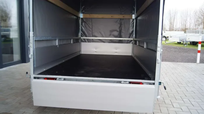 Tieflader 255x133cm 750kg Hochplane grau 140cm – Bild 11