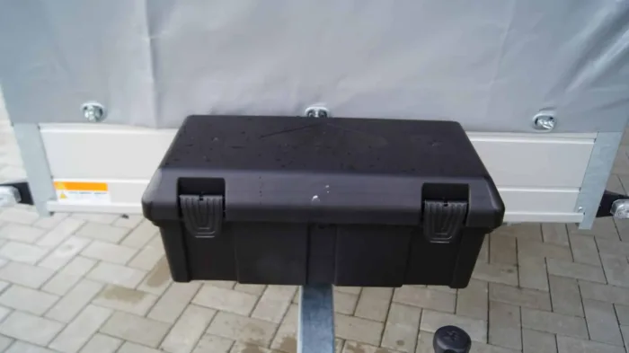 Tieflader 255x133cm 750kg Hochplane grau 140cm – Bild 6