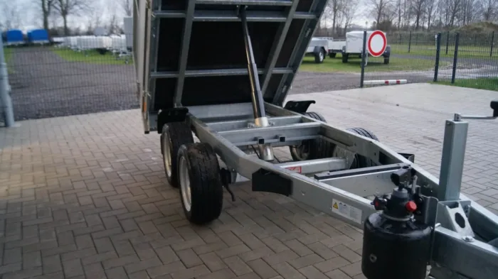 Heckkipper 276 150 2000kg Handpumpe Stahlblechaufsatzwände – Bild 7