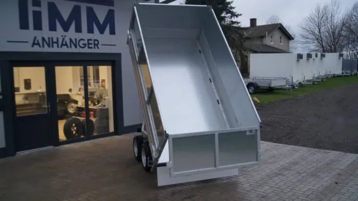 Heckkipper 276 150 2000kg Handpumpe Stahlblechaufsatzwände – Bild 6