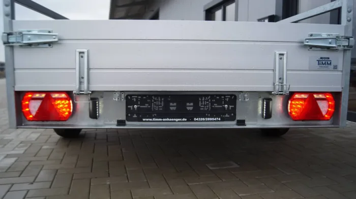 Tieflader 255x153cm 1500kg LED gebremst Rampenschacht – Bild 11