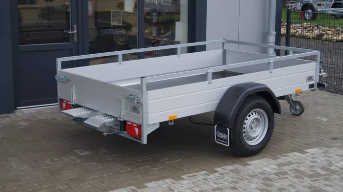 Tieflader 255x153cm 1500kg LED gebremst Rampenschacht – Bild 2