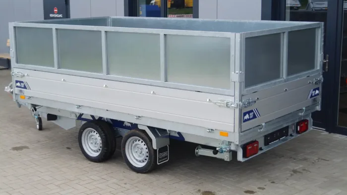 Dreiseitenkipper 356 184 3500kg Elektrisch Stahlaufsatzwände – Bild 5
