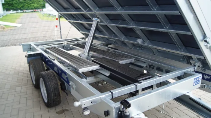Dreiseitenkipper 356 184 3500kg Elektrisch Stahlaufsatzwände – Bild 9