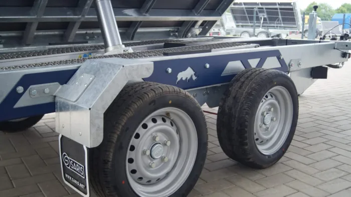 Dreiseitenkipper 356 184 3500kg Elektrisch Stahlaufsatzwände – Bild 12