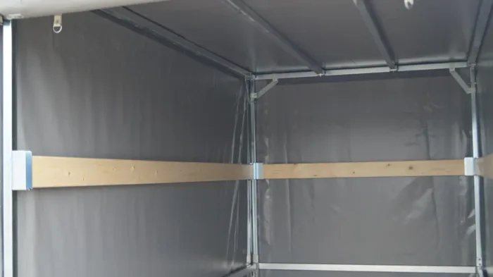 Tieflader 255x133cm 1350kg Hochplane grau 140cm – Bild 7
