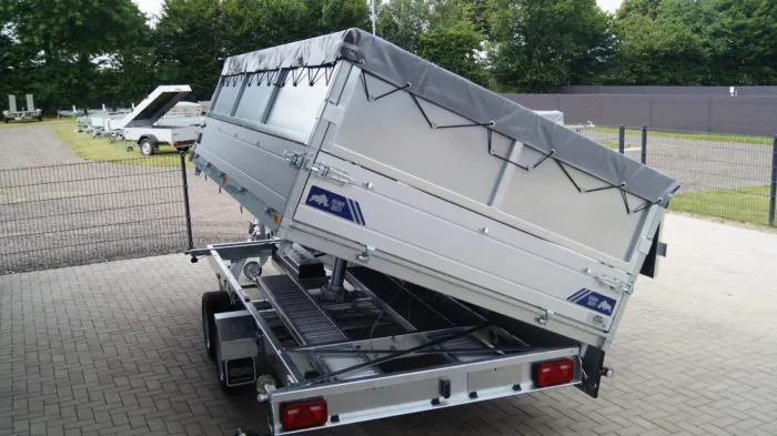 Dreiseitenkipper 406 204 3500kg verstärkt Stahlaufsatzwände Flachplane – Bild 4