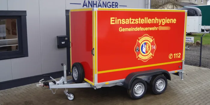 Kofferanhänger 306x154x180 2000kg Feuerwehr Einsatzstellenhygiene – Bild 2