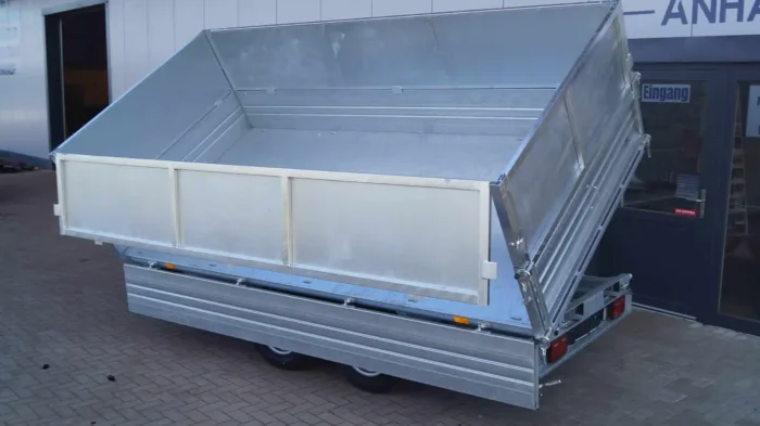 Dreiseitenkipper 360 176 3500kg Elektrisch Stahl Aufsatzwände – Bild 2