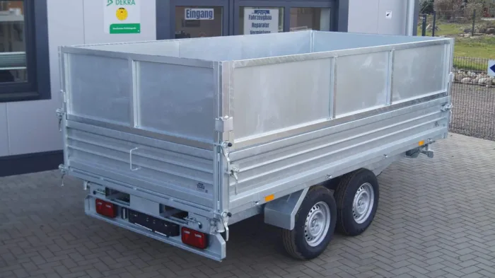 Dreiseitenkipper 360 176 3500kg Elektrisch Stahl Aufsatzwände – Bild 4