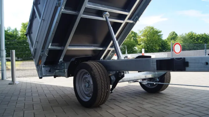 Heckkipper 256 150 1500kg Stahlaufsatzwände Flachplane – Bild 6