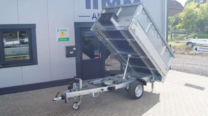 Heckkipper 256 150 1500kg Stahlaufsatzwände Flachplane – Bild 5