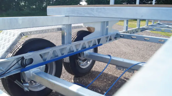 Langmaterialanhänger Rohranhänger Hochlader 10m 2700kg – Bild 18
