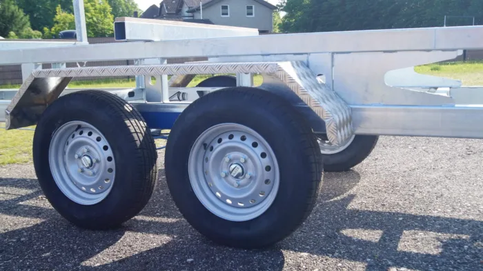 Langmaterialanhänger Rohranhänger Hochlader 10m 2700kg – Bild 11