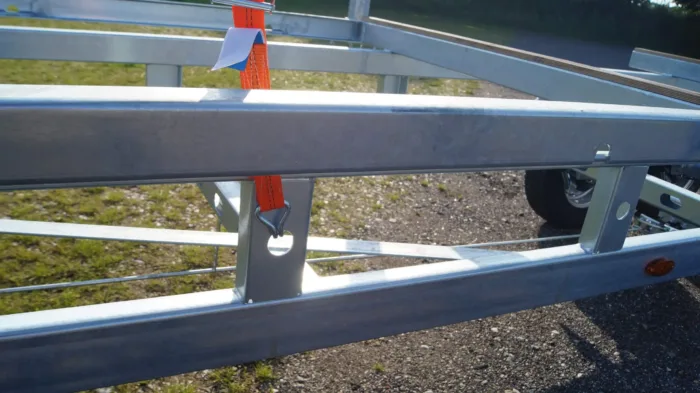 Langmaterialanhänger Rohranhänger Hochlader 10m 2700kg – Bild 14