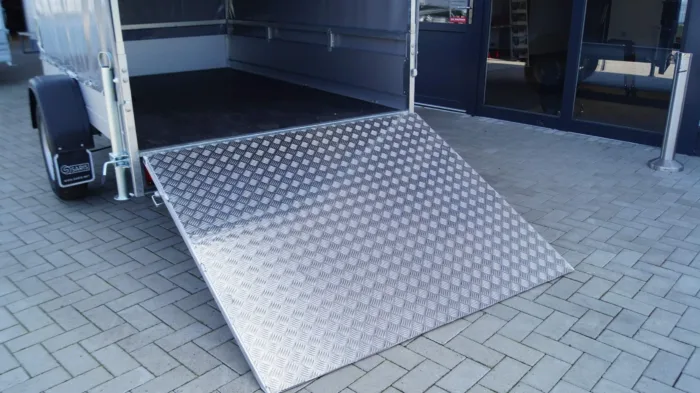 Tieflader 255x153cm 1500kg gebremst Rampe Plane Winde – Bild 6